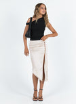 Scanlon Midi Skirt Champagne Princess Polly  Midi 