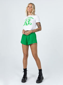 Beach House Shorts Green Princess Polly mid-rise 