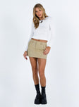 product Destiny Mini Skirt Taupe Princess Polly  Mini Skirts 