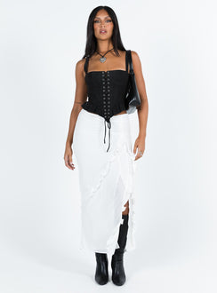 product Princess Polly Sleeveless Square Neck  Cuatro Corset Top Black