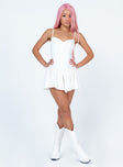 Floria Romper White