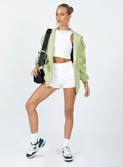 Florida Zip Up Sweatshirt Green Princess Polly  long 