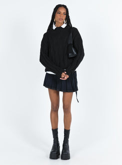 Jendi Sweater Black Princess Polly  long 