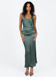 product Princess Polly Asymmetric Neckline  Kodiak Halter Maxi Dress Green