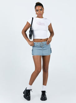 product Iconic Cargo Mini Skirt Denim Princess Polly  Mini Skirts 