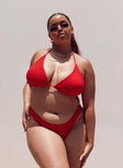 Blanca Bikini Top Red Curve