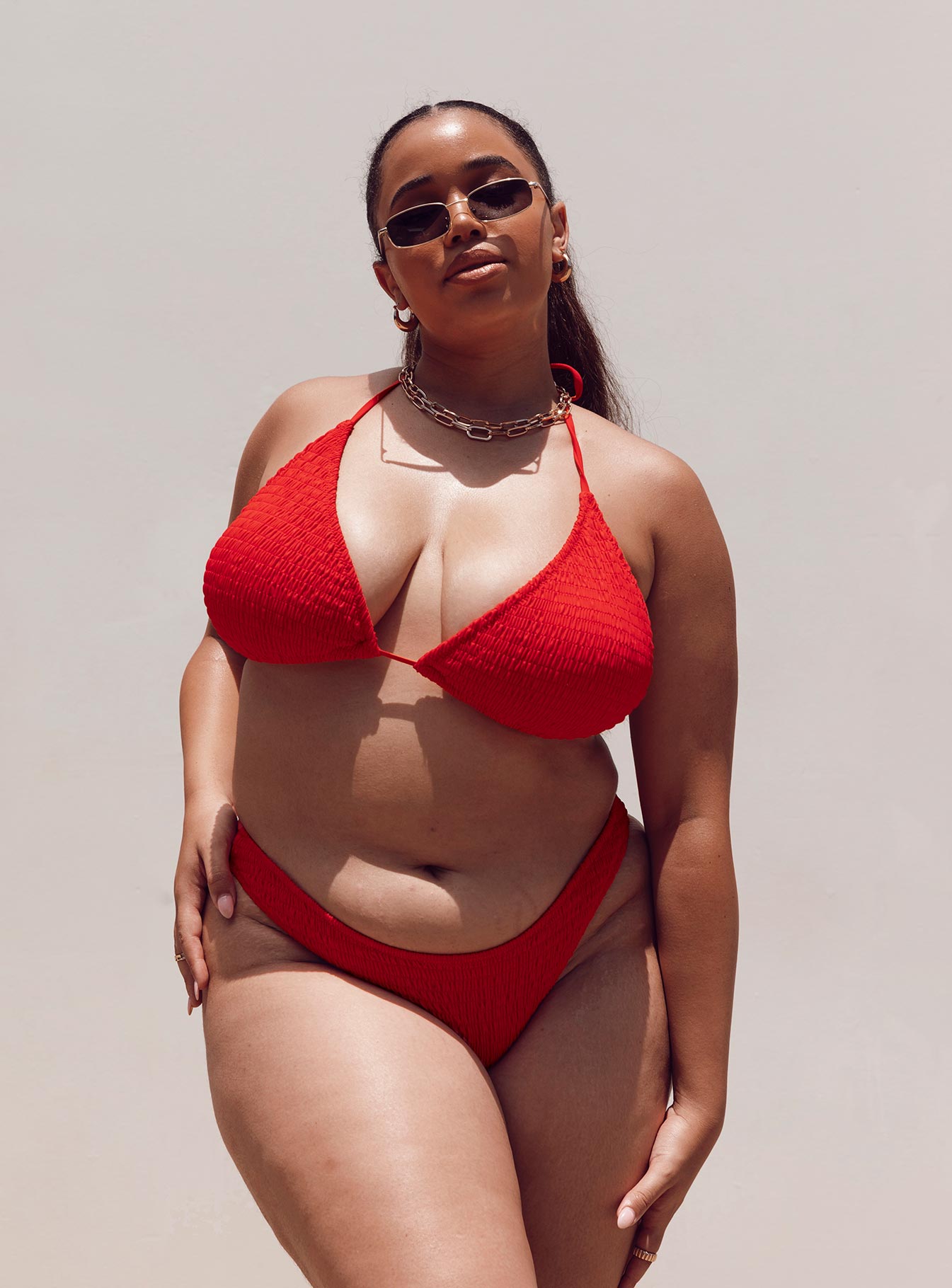 Blanca Bikini Top Red Curve