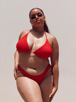 Blanca Bikini Top Red Curve