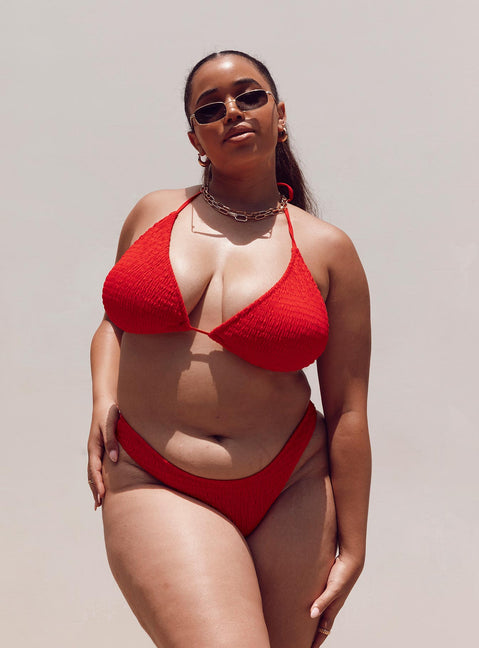 Blanca Bikini Top Red Curve