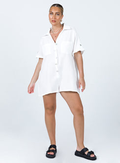 Alani Romper White