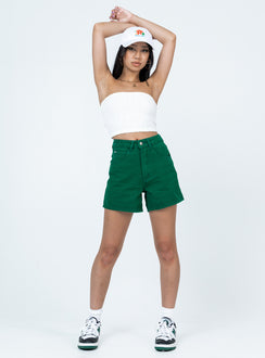Shorts 100% cotton Denim material  High waisted  Zip & button fastening  Belt looped waist  Classic five pocket design 