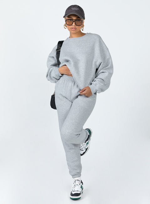 Club Basic Crewneck Sweatshirt Grey Princess Polly  regular 