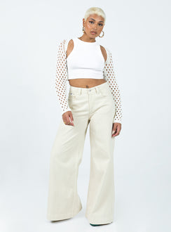 product Princess Polly High Waisted  The Ragged Priest Stone Sweeper Jean