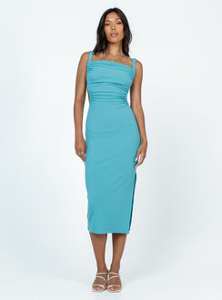 product Princess Polly Asymmetric Neckline  Lainey Midi Dress Blue