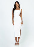 Princess Polly Square Neck  Lainey Midi Dress White