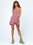 product Princess Polly Square Neck  Elissa Mini Dress Pink Floral