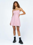 product Princess Polly Square Neck  Chyla Mini Dress Pink