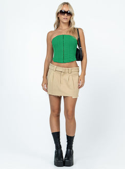 product Princess Polly Sleeveless Square Neck  Camil Strapless Top Green