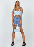 Laurena Midwash Denim Shorts Princess Polly high-rise 