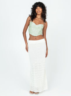 product Princess Polly Short Sleeves Square Neck  Conaway Top Green