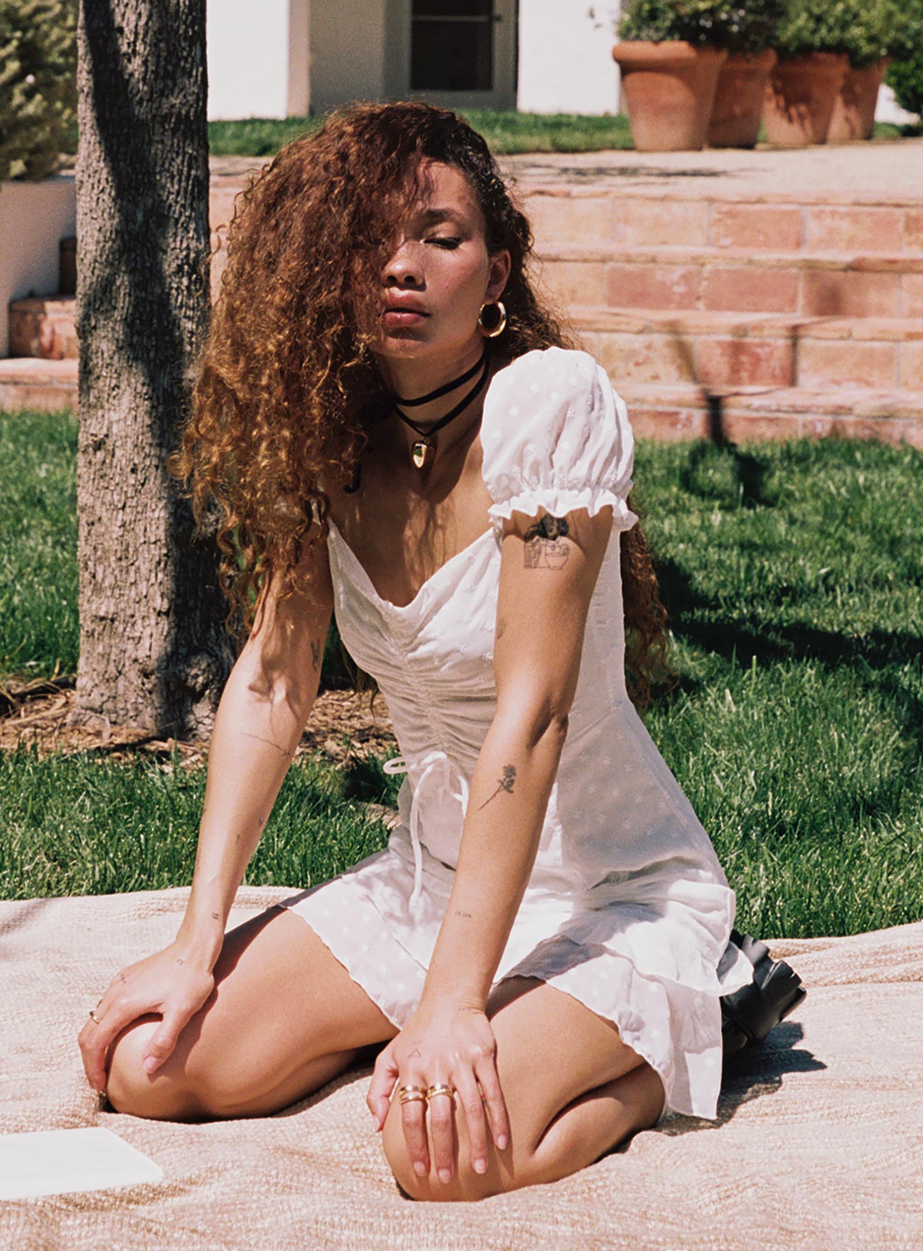 product Princess Polly Asymmetric Neckline  Mikail Mini Dress White