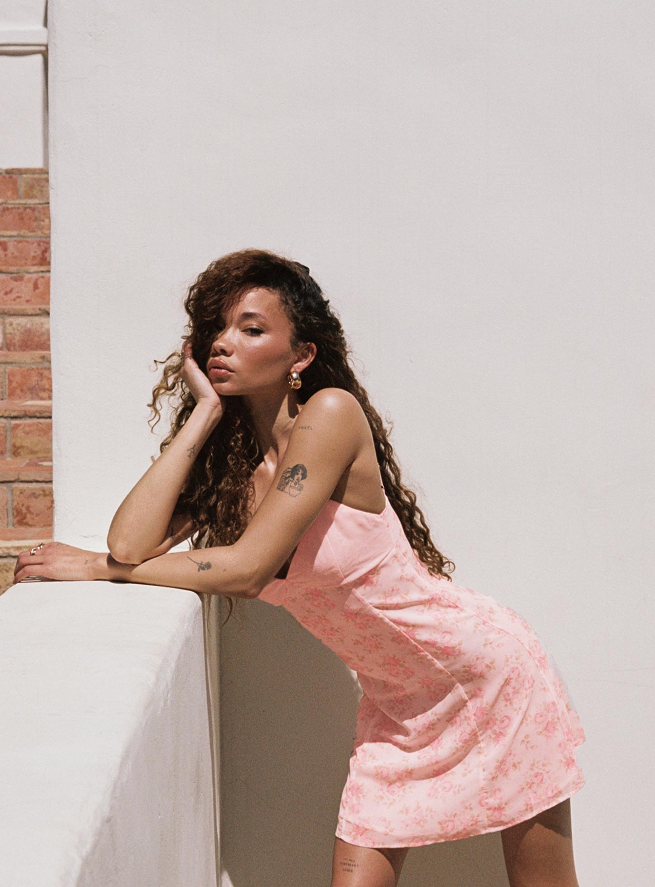 product Princess Polly Asymmetric Neckline  Byrony Mini Dress Pink Multi