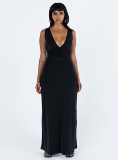 product Princess Polly Asymmetric Neckline  Ellia Maxi Dress Black