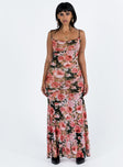 product Princess Polly Asymmetric Neckline  Kelian Maxi Dress Multi