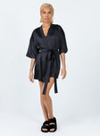 Rise And Shine Dressing Gown Dress Set Black