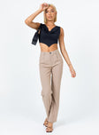 product Princess Polly High Waisted Pants High Waisted Pants High Waisted Pants  Titius Pants Beige Tall