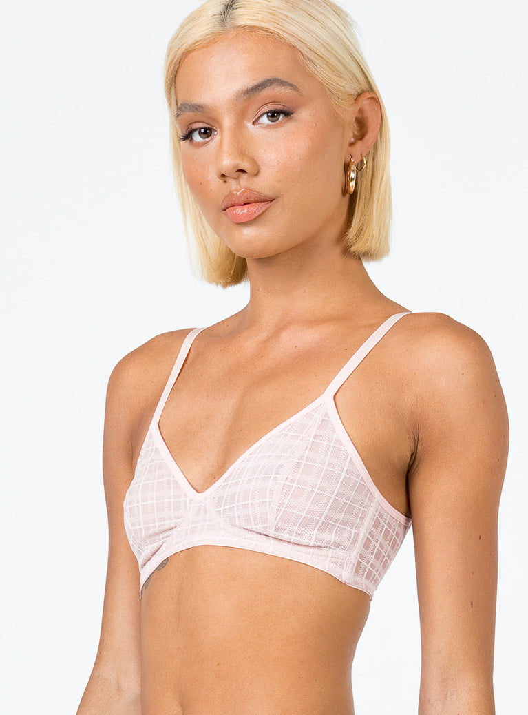 Leah Bralette Pink