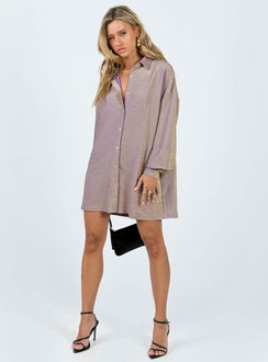 product Princess Polly Plunger  Evolving Shirt Dress Rose Gold