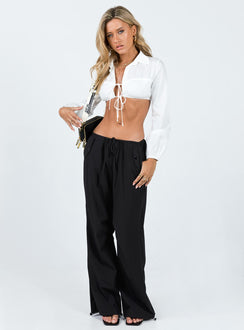 product Princess Polly High Waisted Pants  Snow Parachute Pants Black