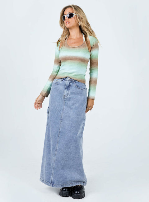 Coolara Sweater Green Princess Polly  Cropped 