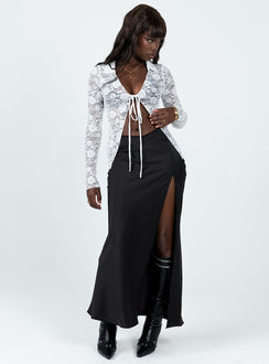 product Princess Polly Full Sleeves High Neck  Shallard Lace Long Sleeve Top White