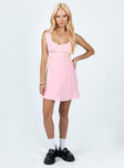 product Princess Polly Crew Neck  Adori Mini Dress Pink