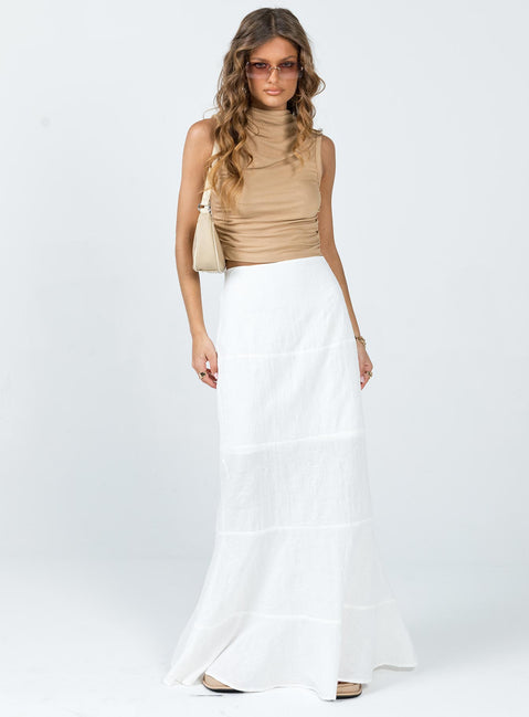 product Raven Mid Rise Maxi Skirt White Princess Polly  Maxi 