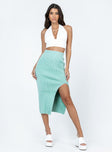 product Ella Brooke Knit Midi Skirt Sage Princess Polly  Maxi 