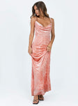 Princess Polly Cowl Neck  Amiya Maxi Dress Pink