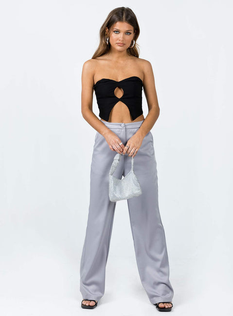 product Princess Polly High Waisted Pants  Vinnie Pants Grey