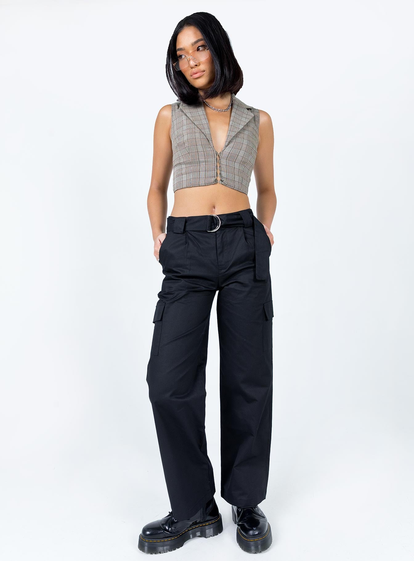 product Princess Polly High Waisted Pants High Waisted Pants High Waisted Pants  The Jeenah Pants Black