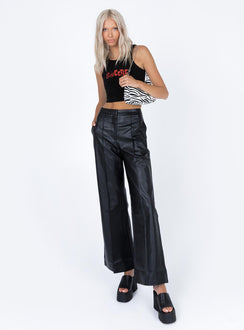 back view of model wearing Princess Polly Sweetie Tank Top Black 