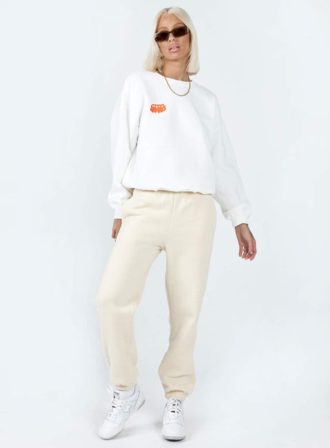 Midnight Noods Sweatshirt White Princess Polly  regular 