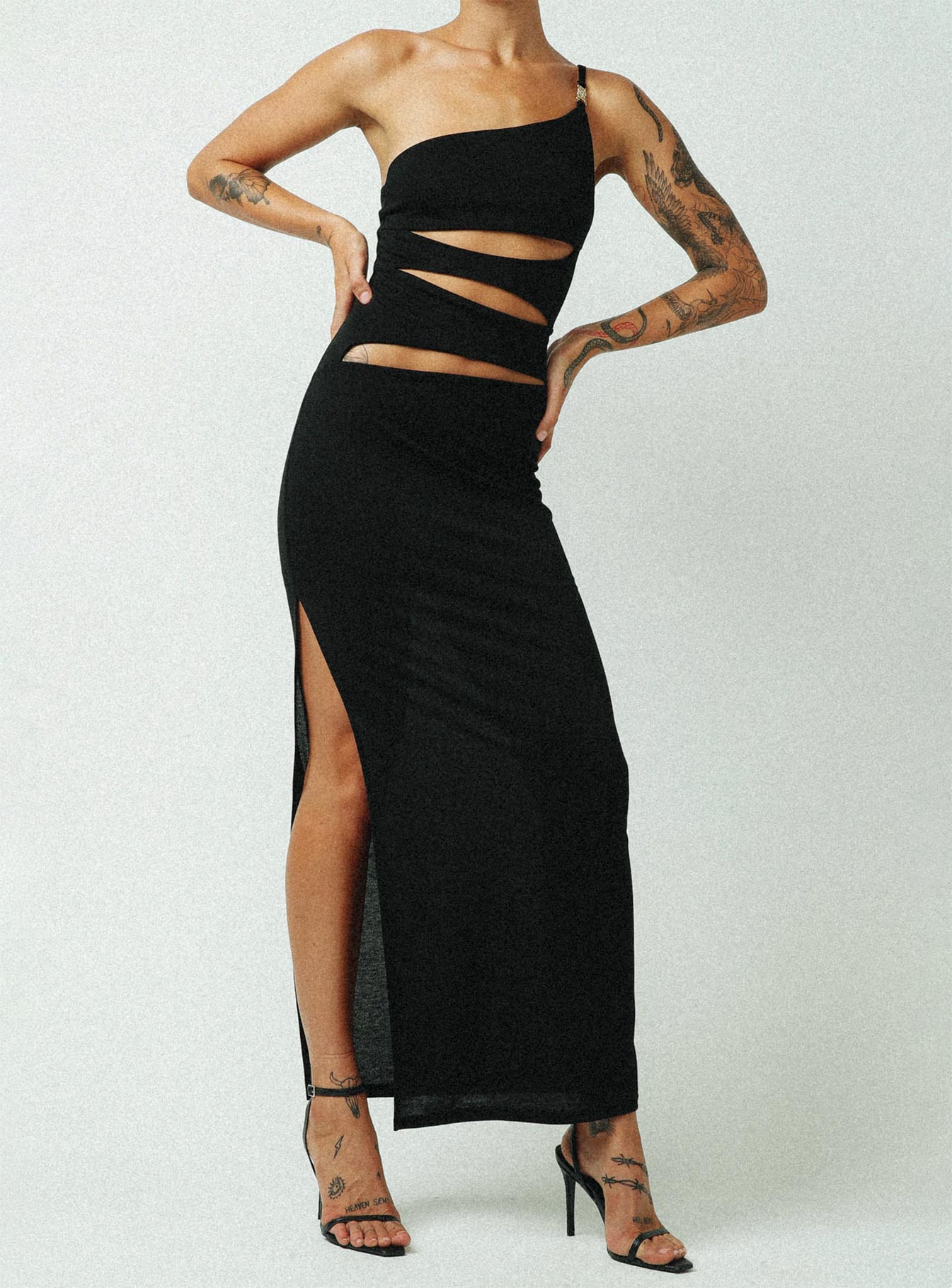 product Princess Polly Square Neck  Jagger & Stone Claudia Maxi Dress Black