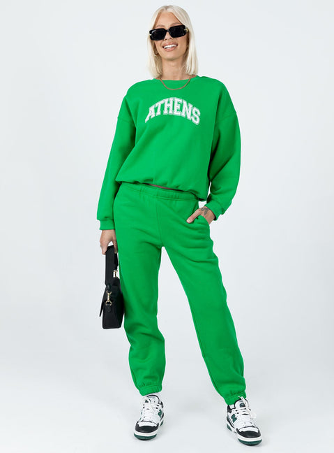 Athens Sweater Green Princess Polly  regular 