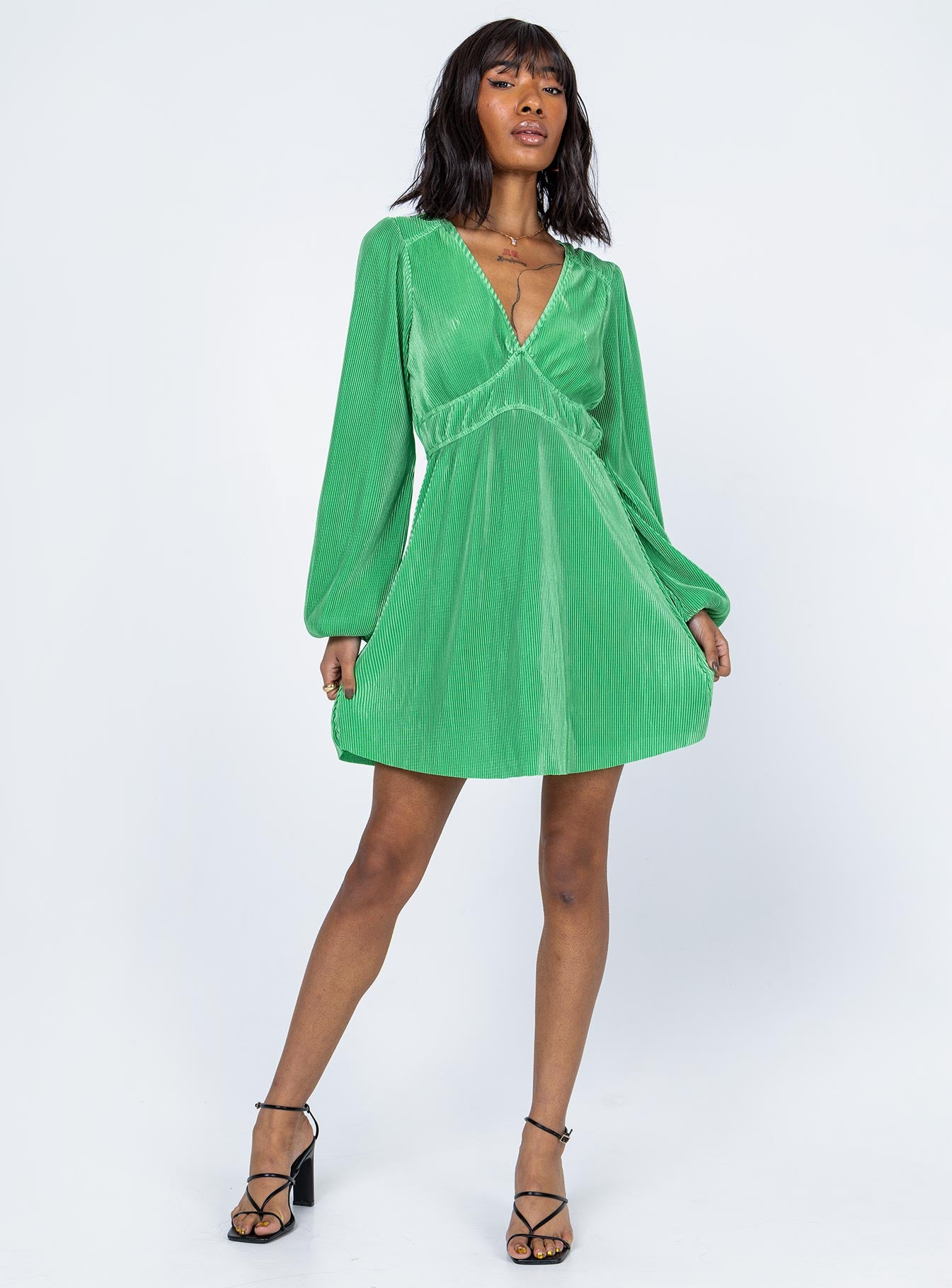 Princess polly green wrap dress best sale