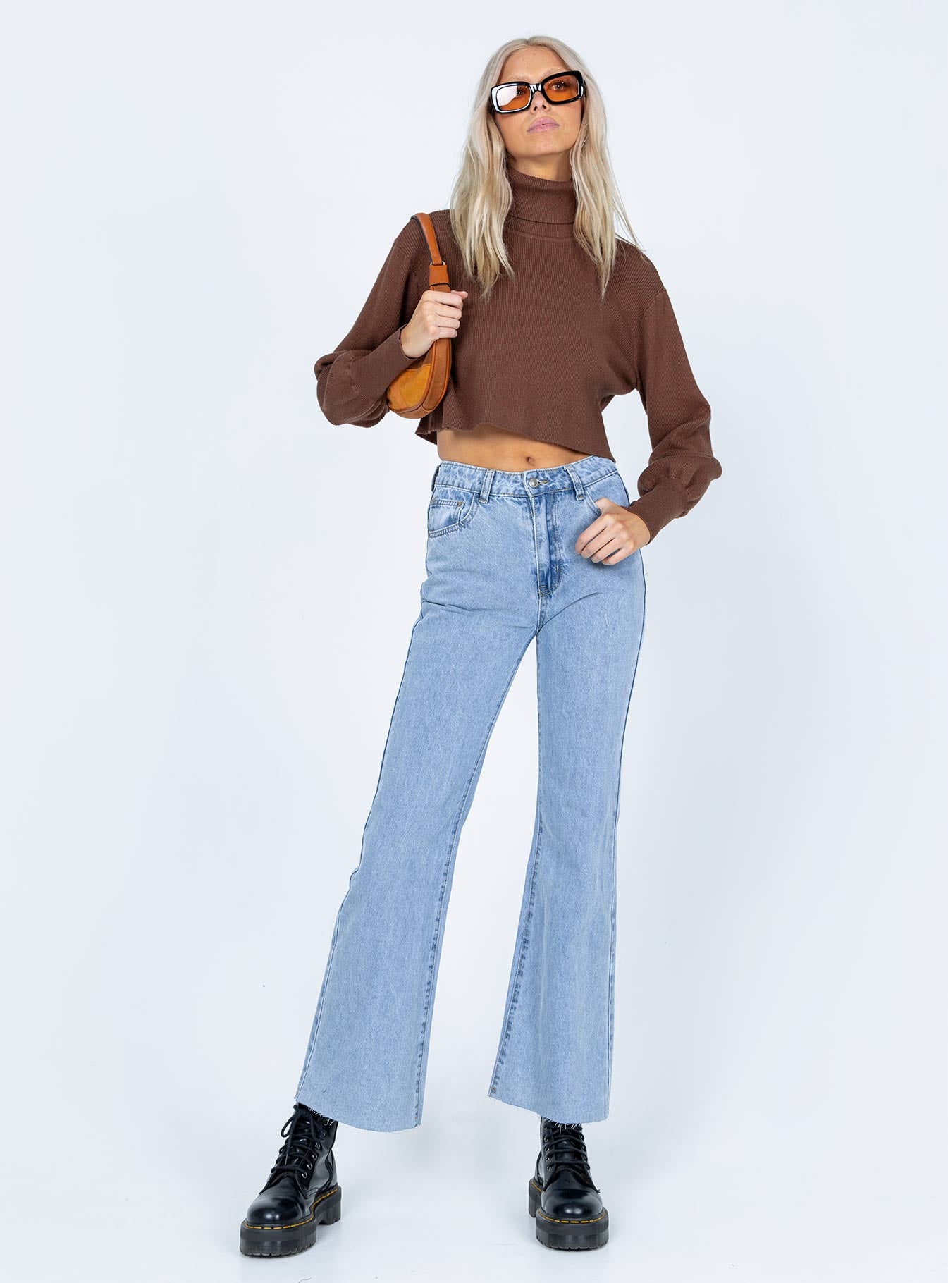 Izzy Turtleneck Sweater Brown