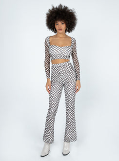 Gia Set Brown / White