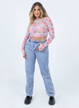 Princess Polly High Rise  Mollie Asymmetric Denim Jeans