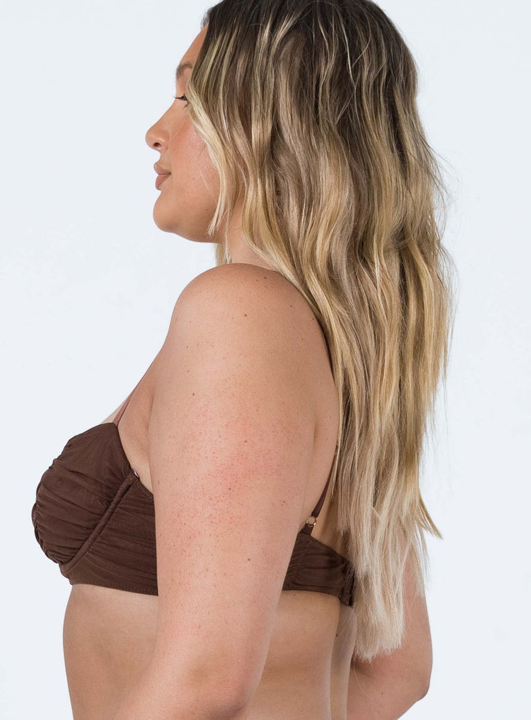 Gemma Bralette Brown